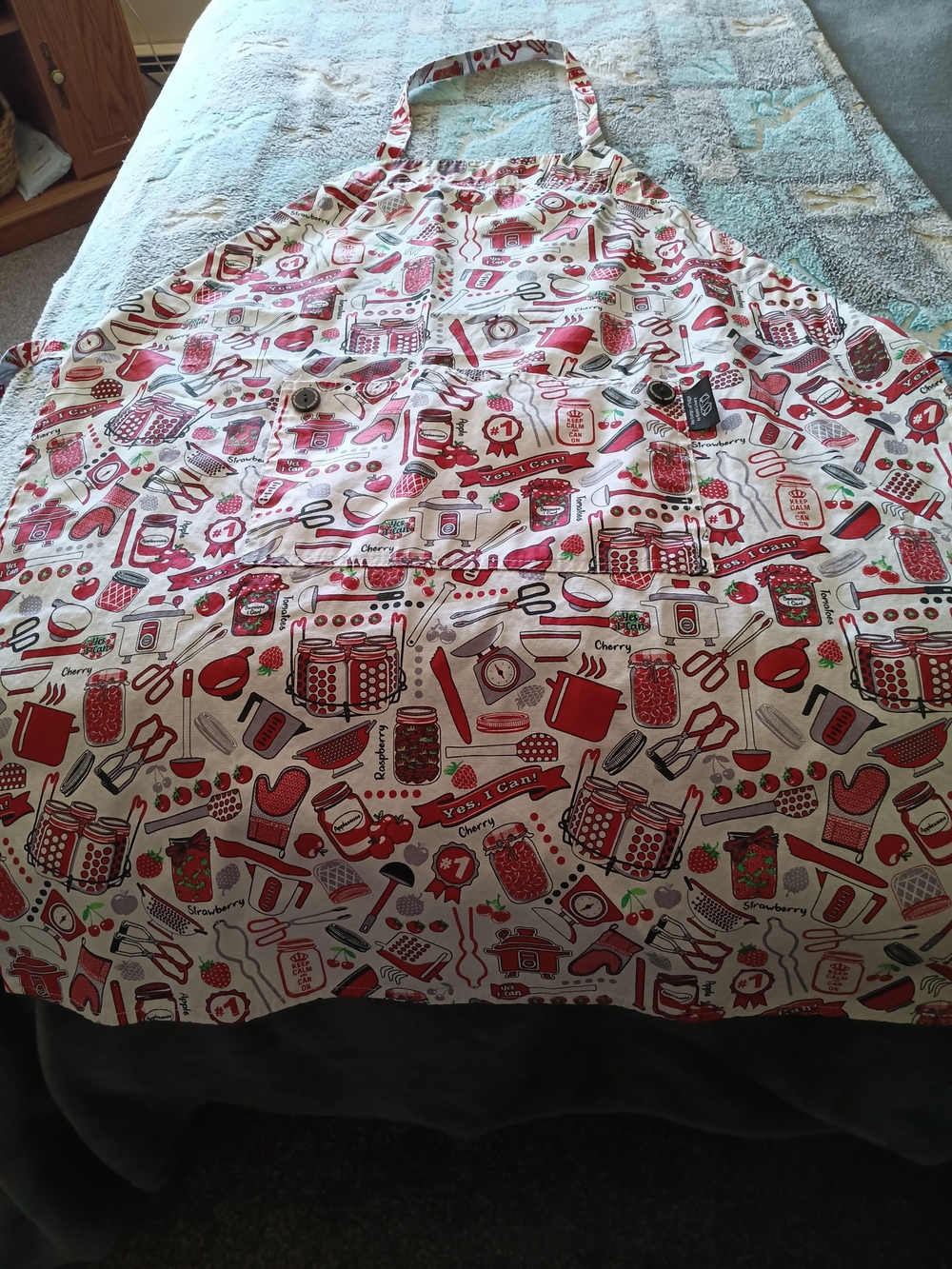 & Other Stories Red and White Cherry Kitchen Apron